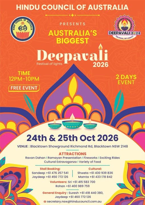 Deepavali Fair 2026 - Blacktown