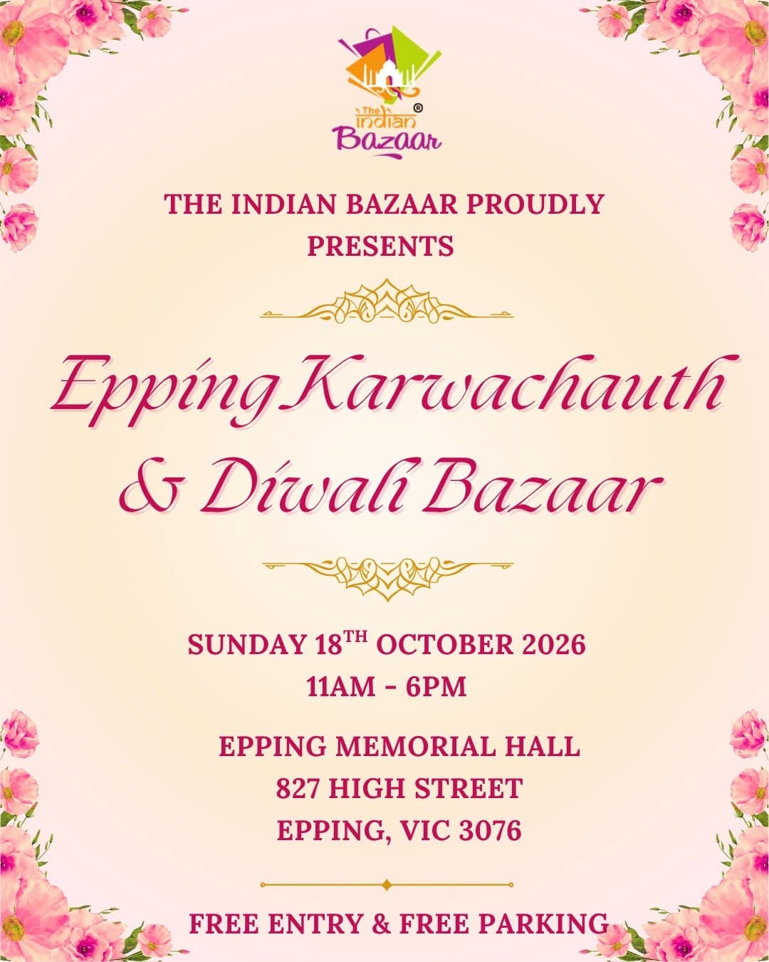 Epping Karwachauth & Diwali Bazaar 2026