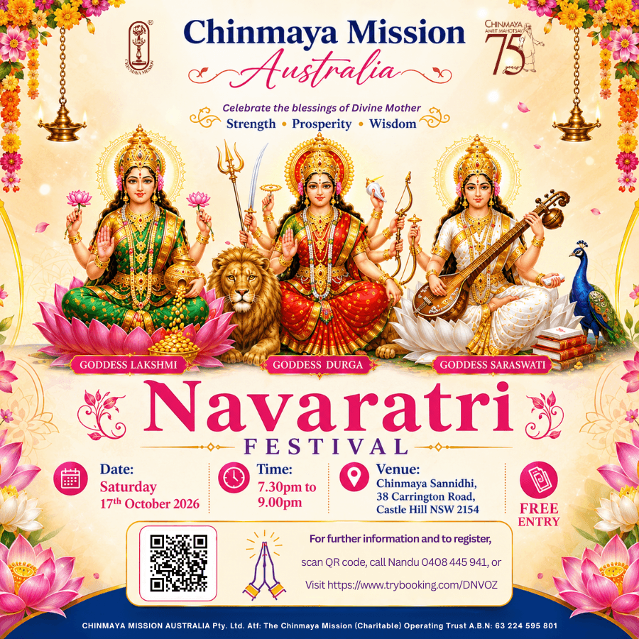 Navaratri Festival 2026 (Chinmaya Mission Sydney)