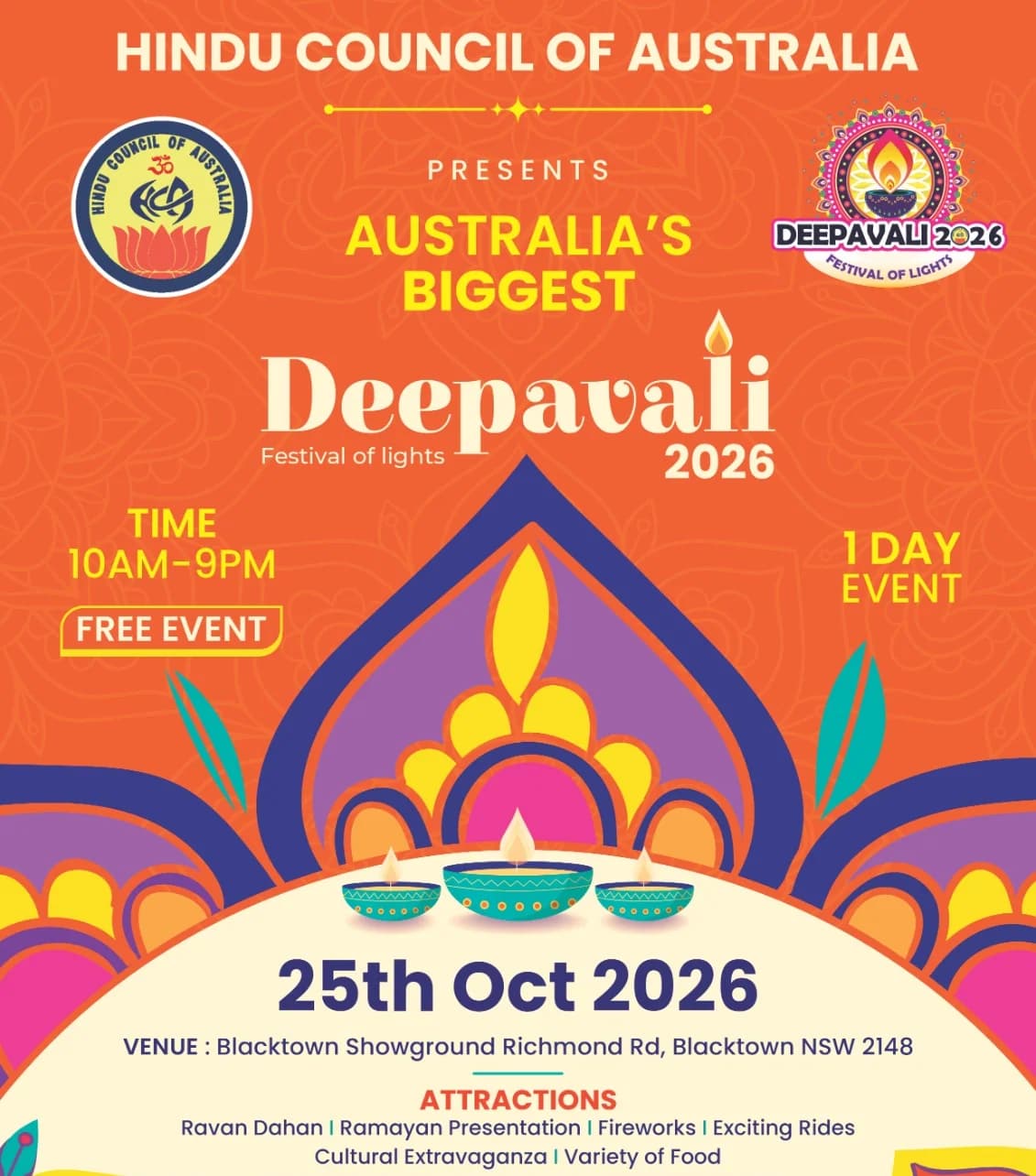 Deepavali Fair 2026 - Blacktown
