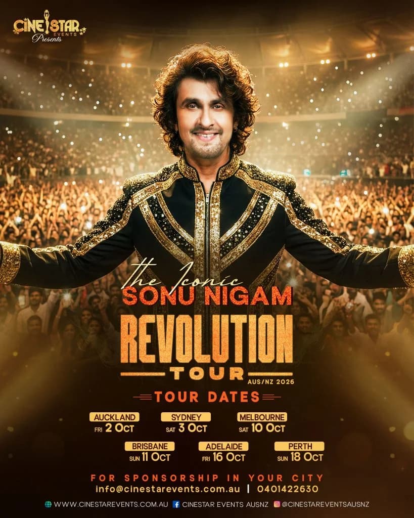 Sonu Nigam's Revolution Tour - Adelaide 2026